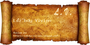 Lábdy Vivien névjegykártya